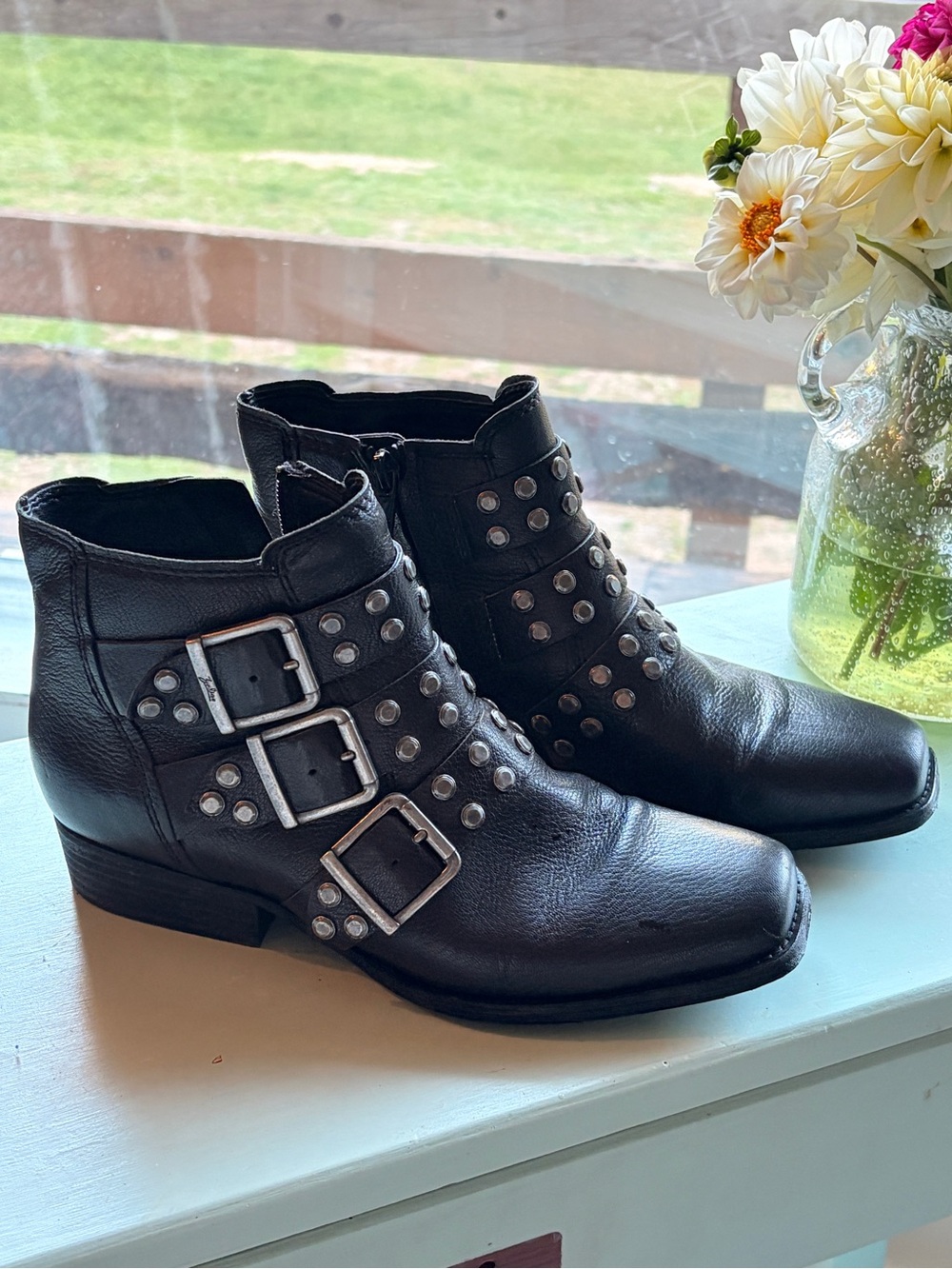Black Zodiac Ankle Boots